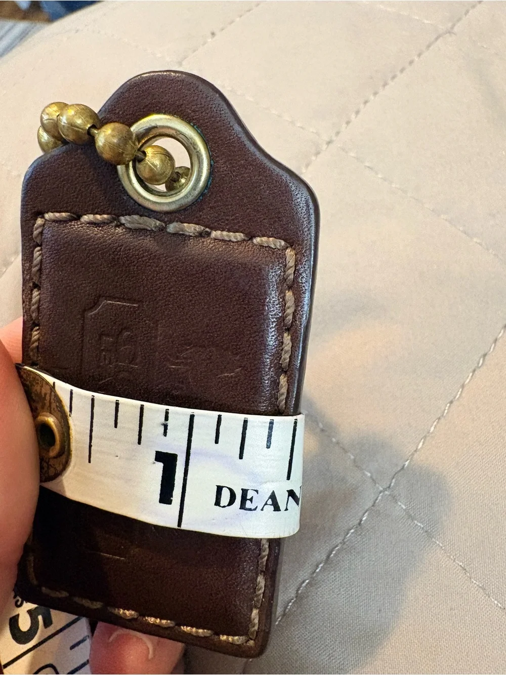3 inch Oversized 1941 Collection Leather Hangtag – Chocolate Brown